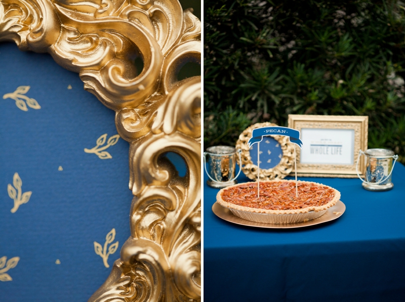 Woodland Navy and Gold Wedding Inspiration via TheELD.com