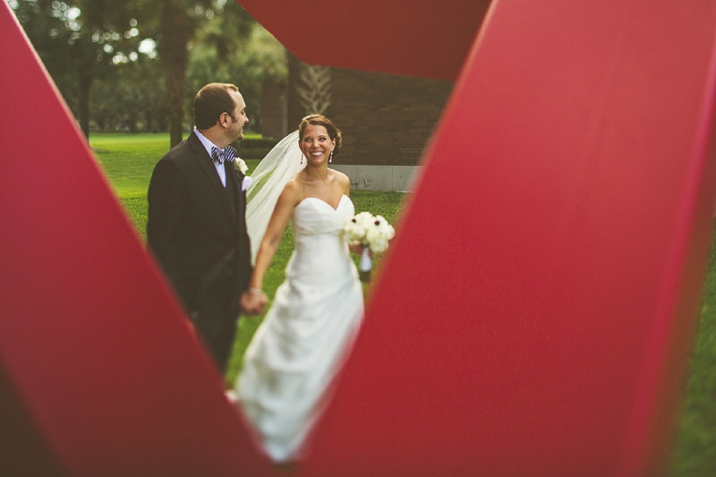 Modern Black and White Florida Wedding via TheELD.com