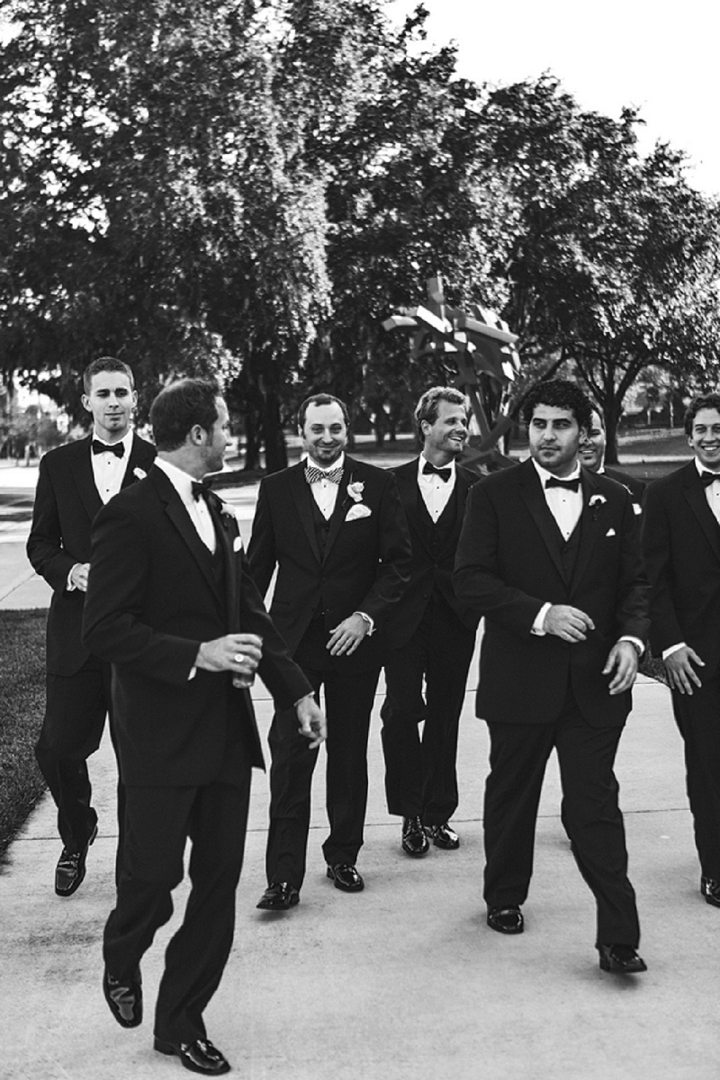 Modern Black and White Florida Wedding via TheELD.com