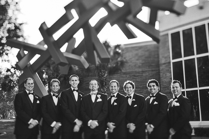 Modern Black and White Florida Wedding via TheELD.com