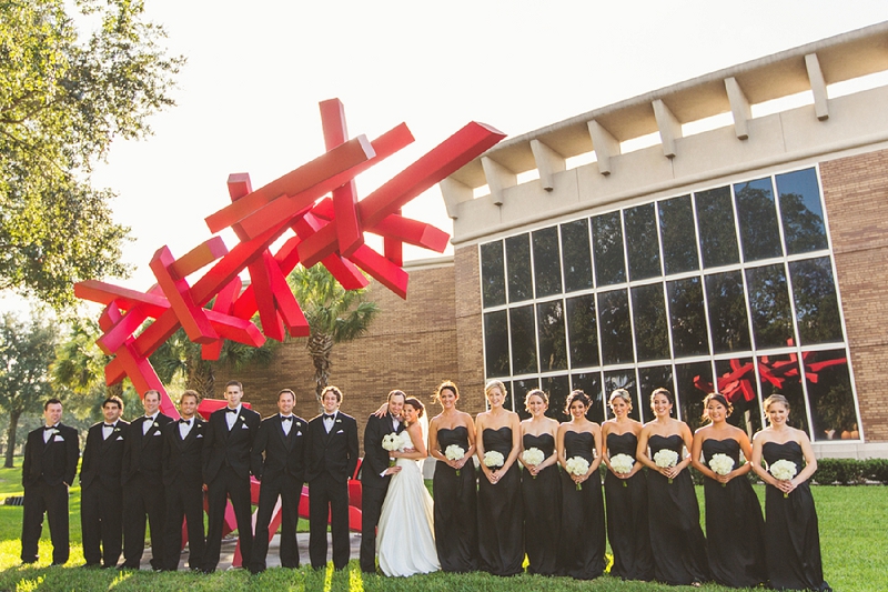 Modern Black and White Florida Wedding via TheELD.com