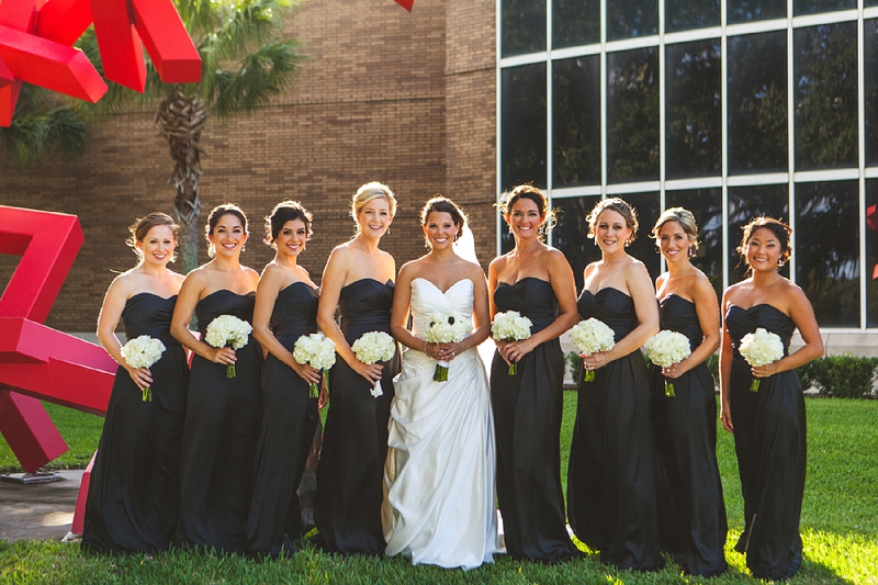 Modern Black and White Florida Wedding via TheELD.com