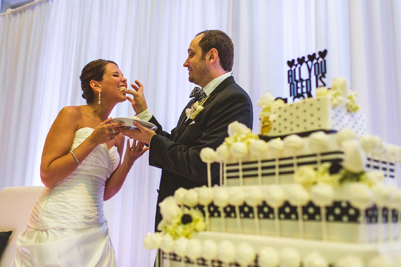 Modern Black and White Florida Wedding via TheELD.com