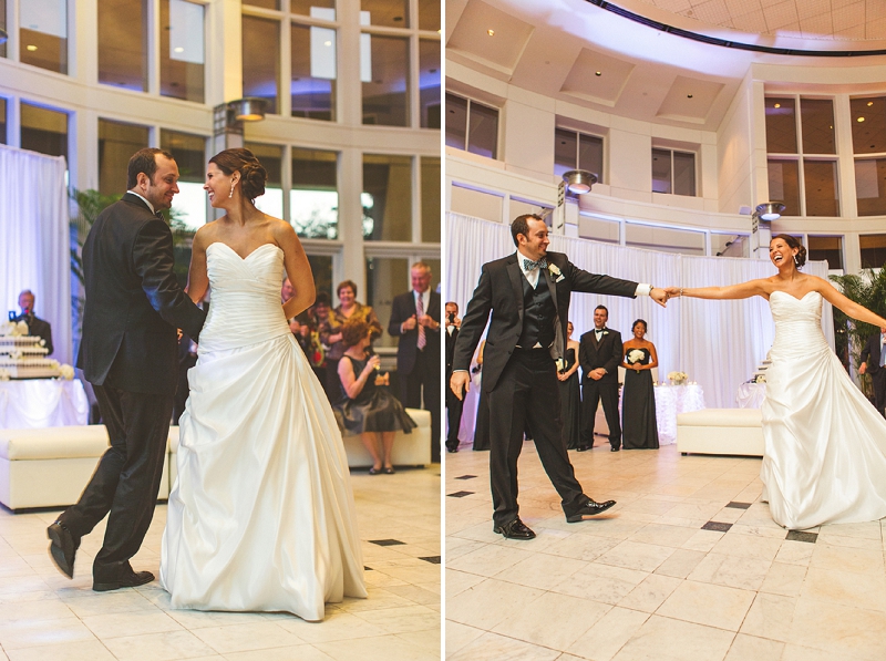 Modern Black and White Florida Wedding via TheELD.com