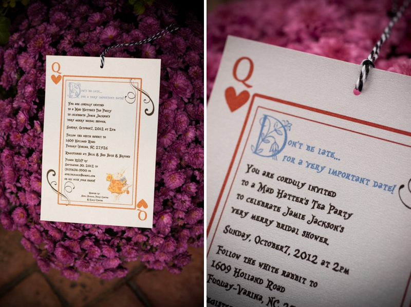 Alice In Wonderland Themed Bridal Shower via TheELD.com