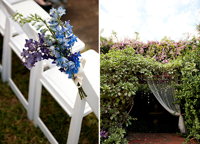 Classic and Eclectic Purple and Blue Wedding via TheELD.com