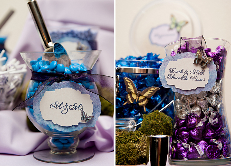 Classic and Eclectic Purple and Blue Wedding via TheELD.com