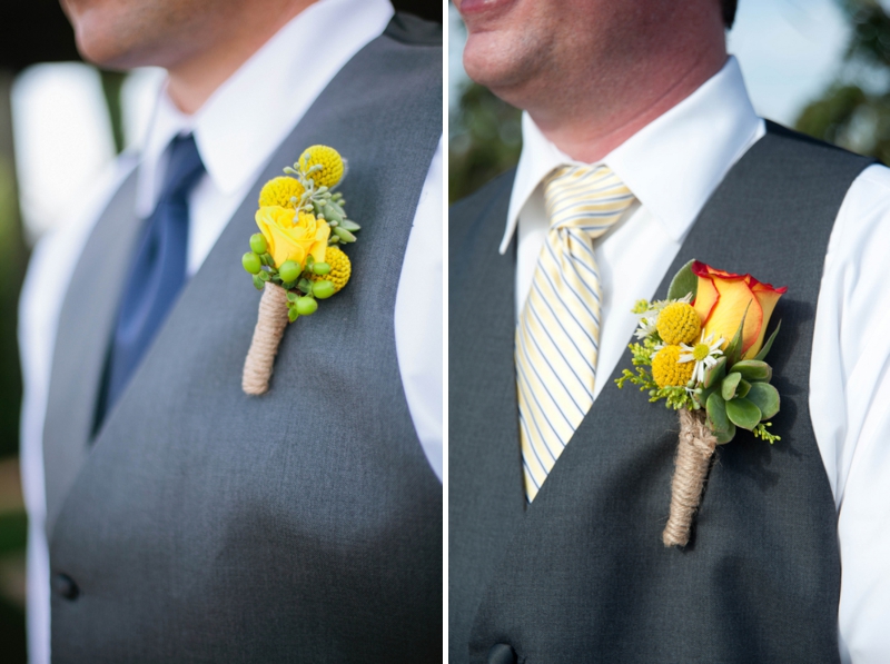 Eclectic Yellow, Navy, and Orange Vineyard Wedding via TheELD.com