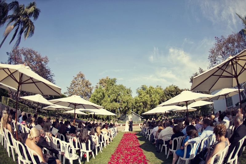 Vintage Glam and Eclectic Red and Gold Wedding via TheELD.com