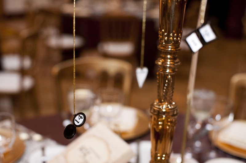 Vintage Glam and Eclectic Red and Gold Wedding via TheELD.com