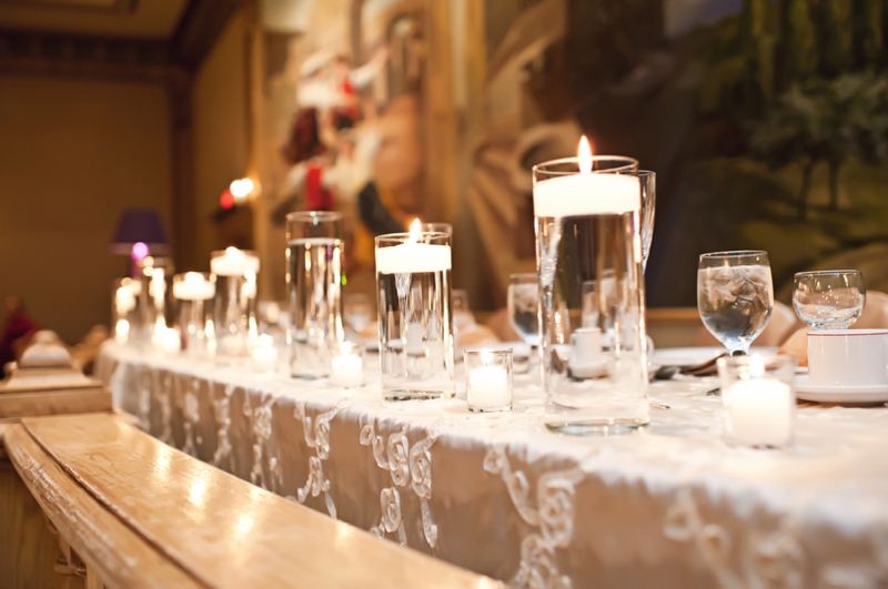 Modern Elegant Champagne and Purple Wedding via TheELD.com