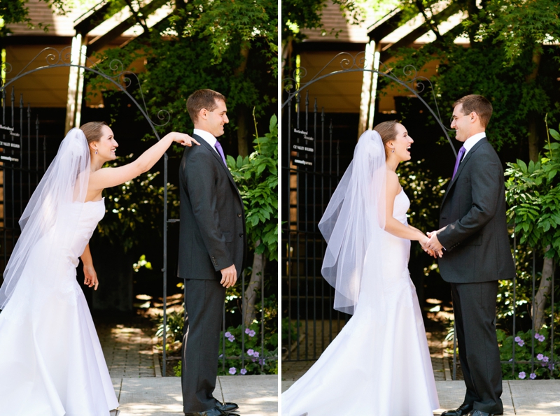 Elegant Travel Themed Purple Vineyard Wedding via TheELD.com