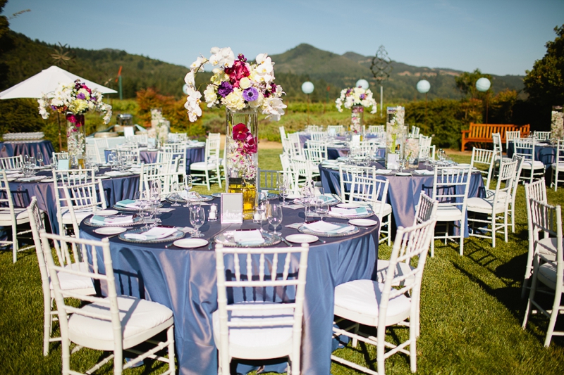 Elegant Travel Themed Purple Vineyard Wedding via TheELD.com