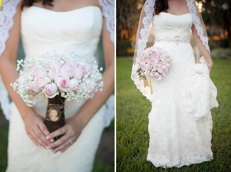 Central Florida Pink Vintage Wedding via TheELD.com