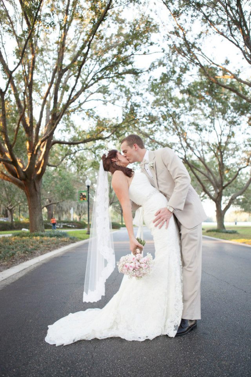 Central Florida Pink Vintage Wedding via TheELD.com