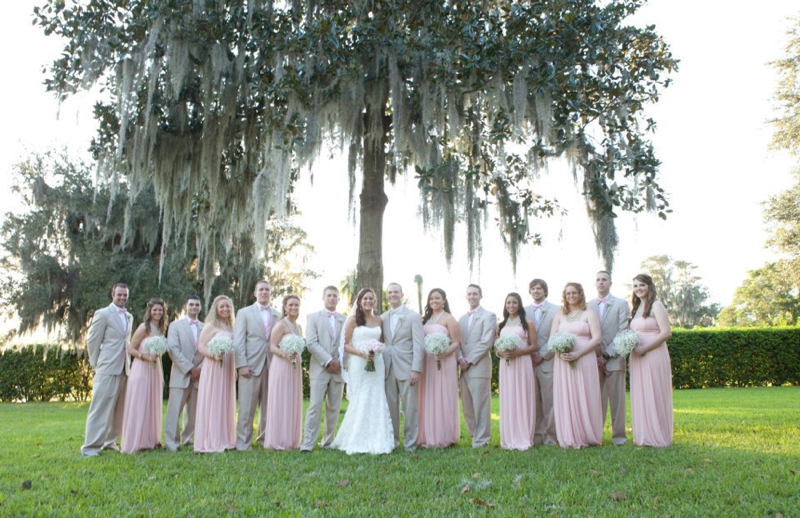 Central Florida Pink Vintage Wedding via TheELD.com