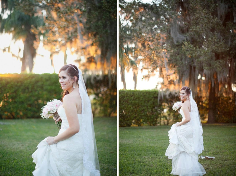 Central Florida Pink Vintage Wedding via TheELD.com