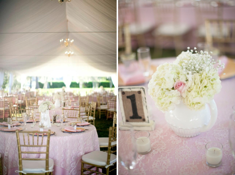 Central Florida Pink Vintage Wedding via TheELD.com