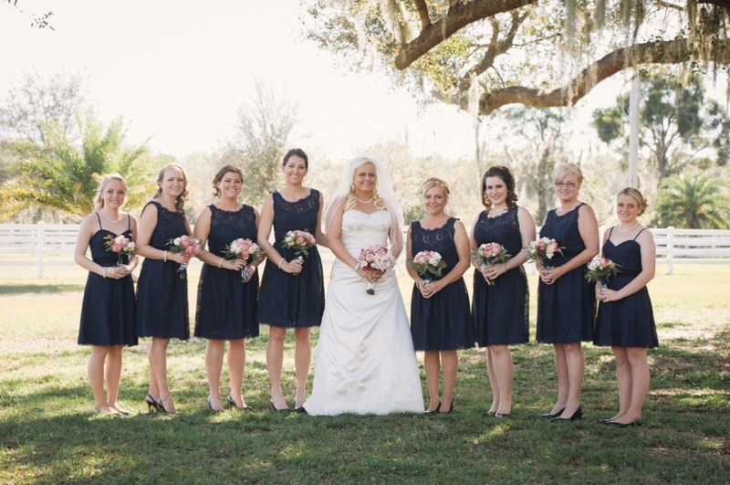 Southern Vintage Pink and Navy Wedding via TheELD.com