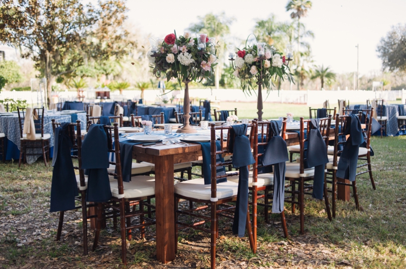 Southern Vintage Pink and Navy Wedding via TheELD.com