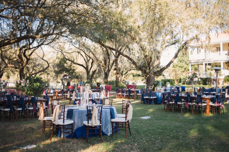 Southern Vintage Pink and Navy Wedding via TheELD.com