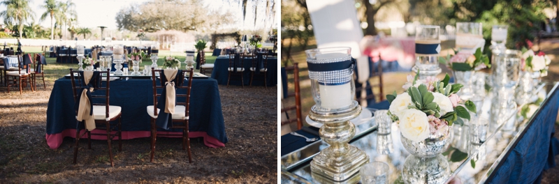 Southern Vintage Pink and Navy Wedding via TheELD.com