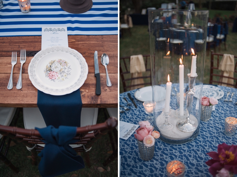 Southern Vintage Pink and Navy Wedding via TheELD.com