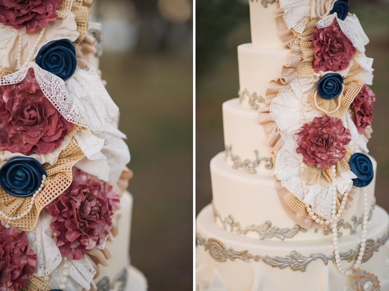 Southern Vintage Pink and Navy Wedding via TheELD.com