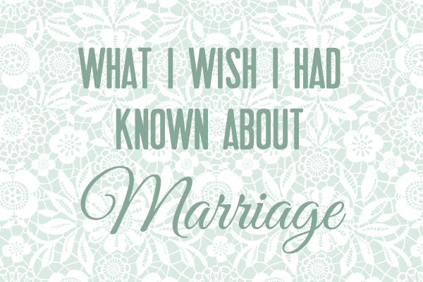 What I Wish I Had Known About Marriage via TheELD.com