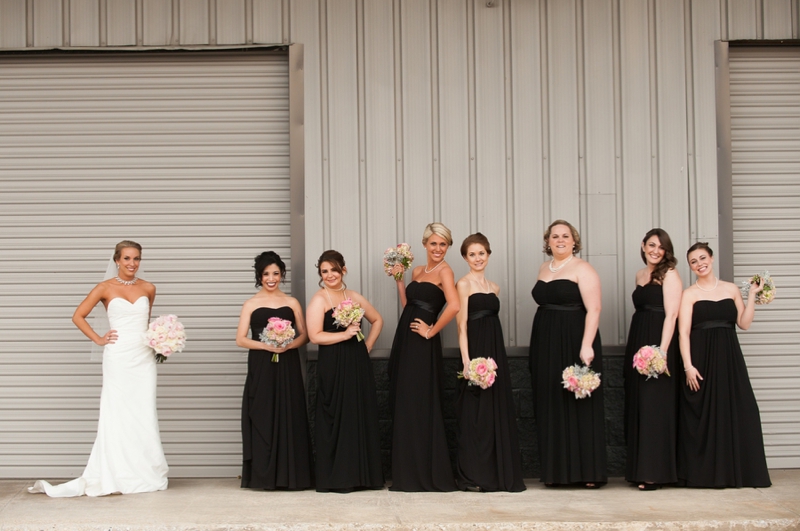 Modern Black & White New Years Eve Wedding via TheELD.com