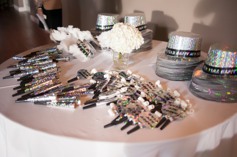 Modern Black & White New Years Eve Wedding via TheELD.com