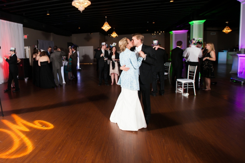 Modern Black & White New Years Eve Wedding via TheELD.com