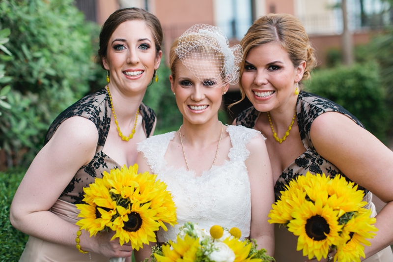 Yellow and White Air Force Wedding via TheELD.com