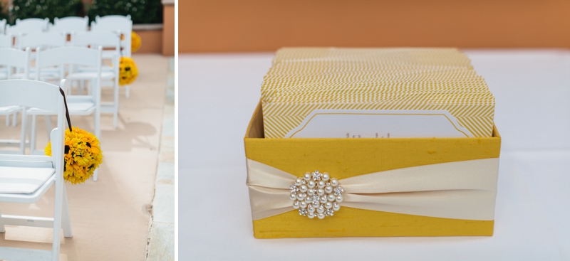 Yellow and White Air Force Wedding via TheELD.com