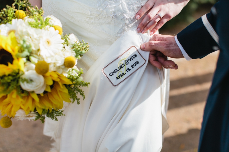 Yellow and White Air Force Wedding via TheELD.com