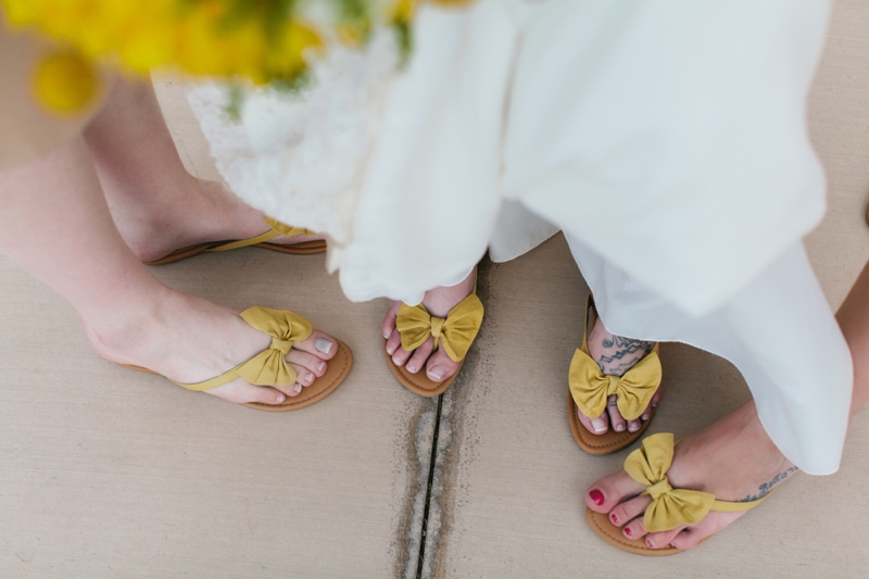 Yellow and White Air Force Wedding via TheELD.com