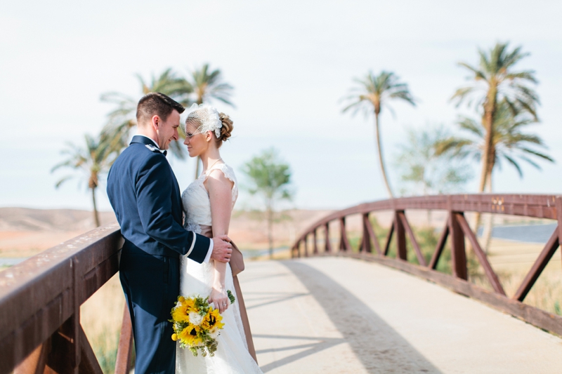 Yellow and White Air Force Wedding via TheELD.com