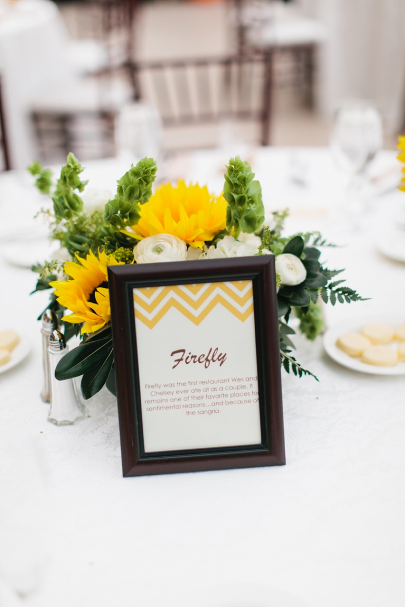 Yellow and White Air Force Wedding via TheELD.com