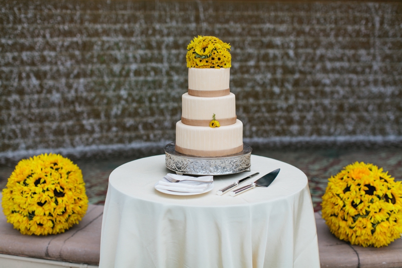 Yellow and White Air Force Wedding via TheELD.com