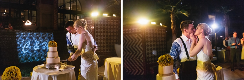 Yellow and White Air Force Wedding via TheELD.com