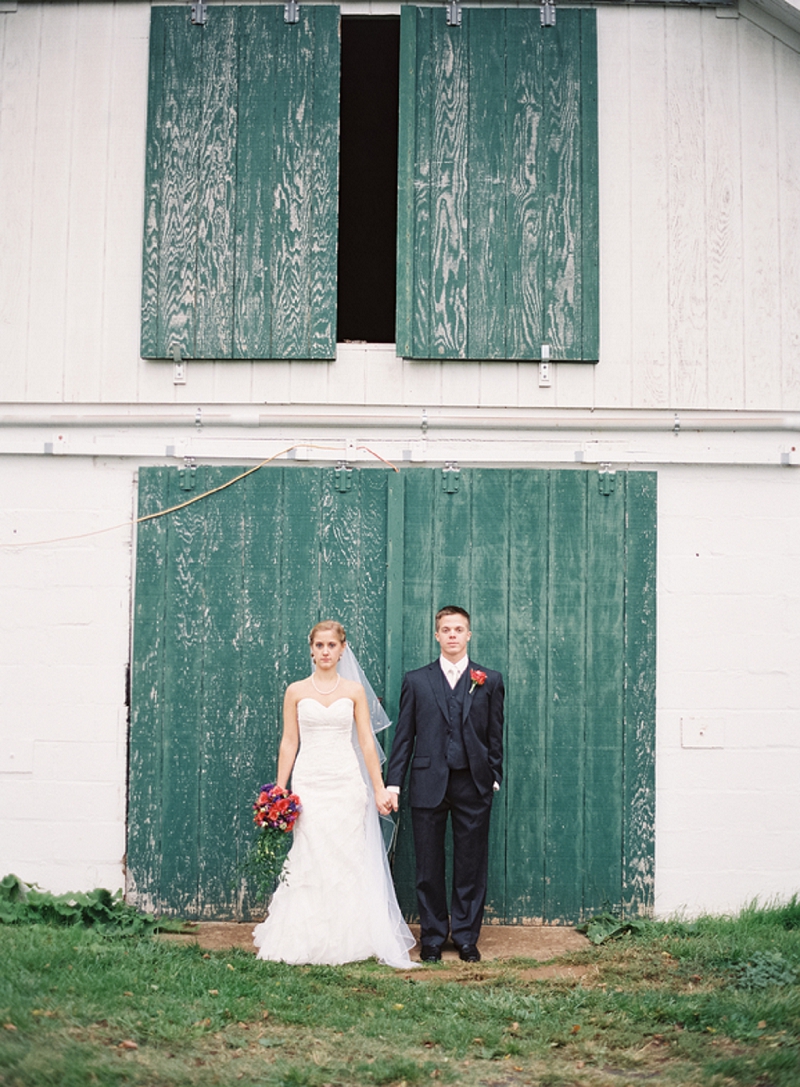 Rustic Purple & Orange Virginia Wedding via TheELD.com