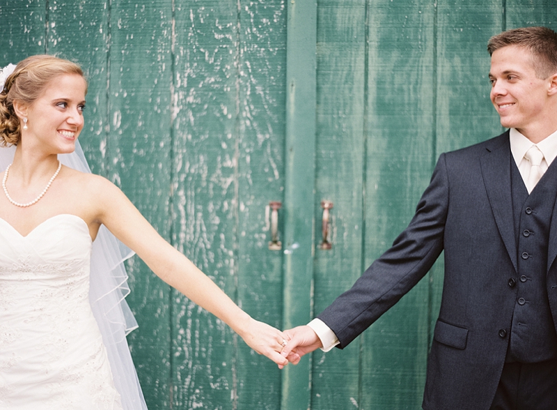 Rustic Purple & Orange Virginia Wedding via TheELD.com