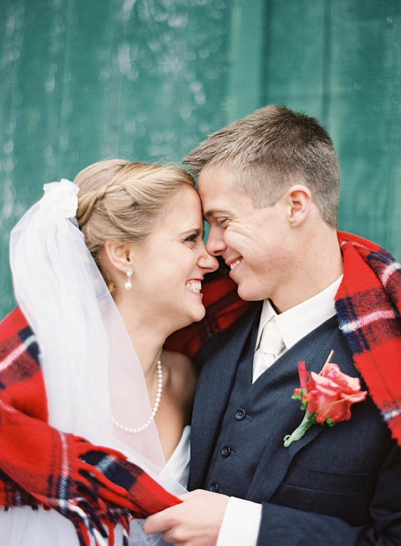 Rustic Purple & Orange Virginia Wedding via TheELD.com