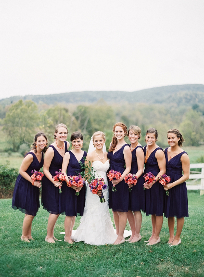 Rustic Purple & Orange Virginia Wedding via TheELD.com