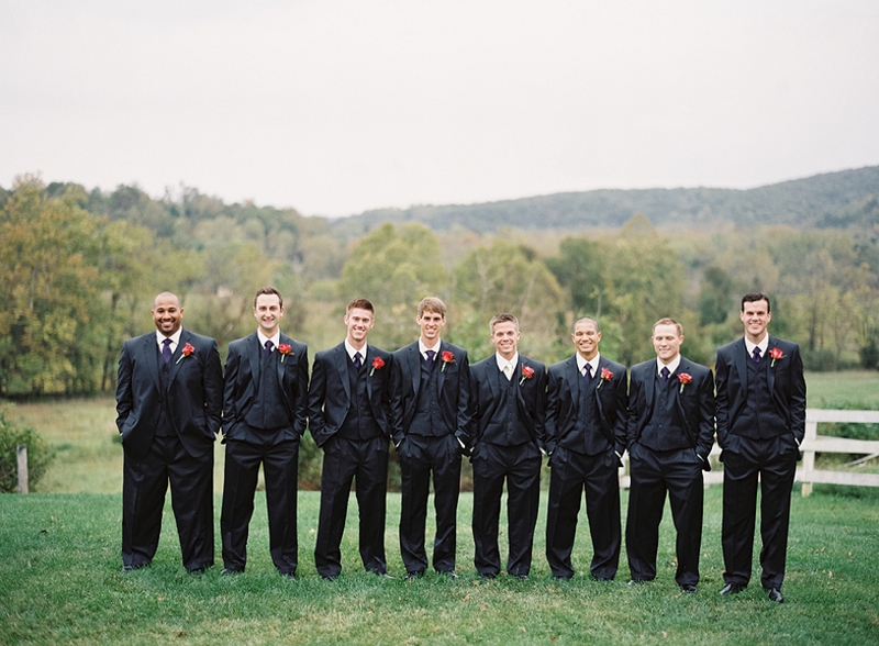 Rustic Purple & Orange Virginia Wedding via TheELD.com