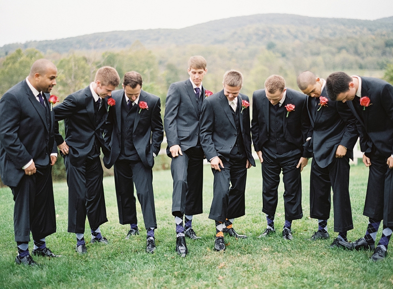 Rustic Purple & Orange Virginia Wedding via TheELD.com