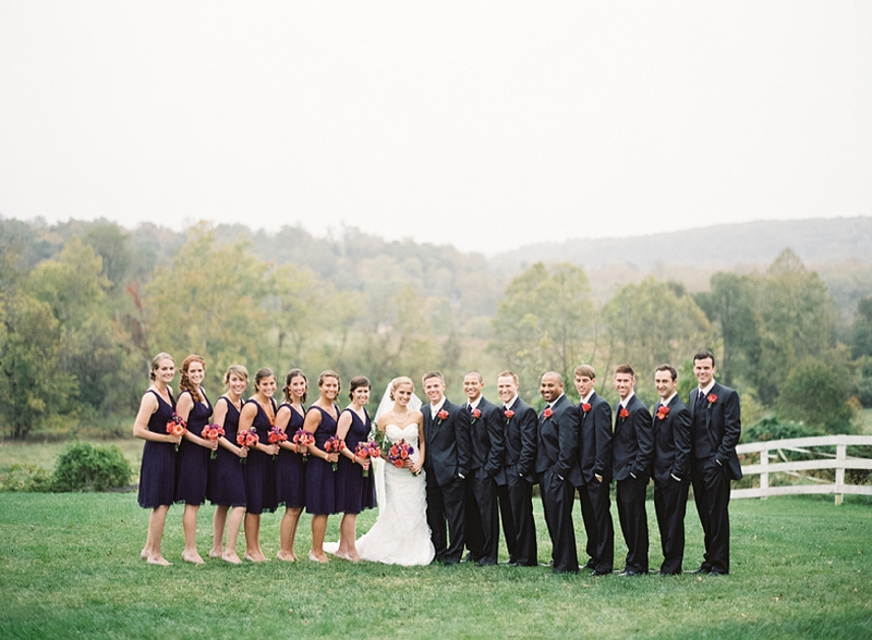 Rustic Purple & Orange Virginia Wedding via TheELD.com