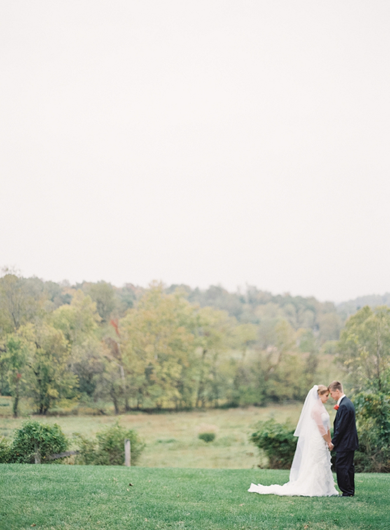 Rustic Purple & Orange Virginia Wedding via TheELD.com