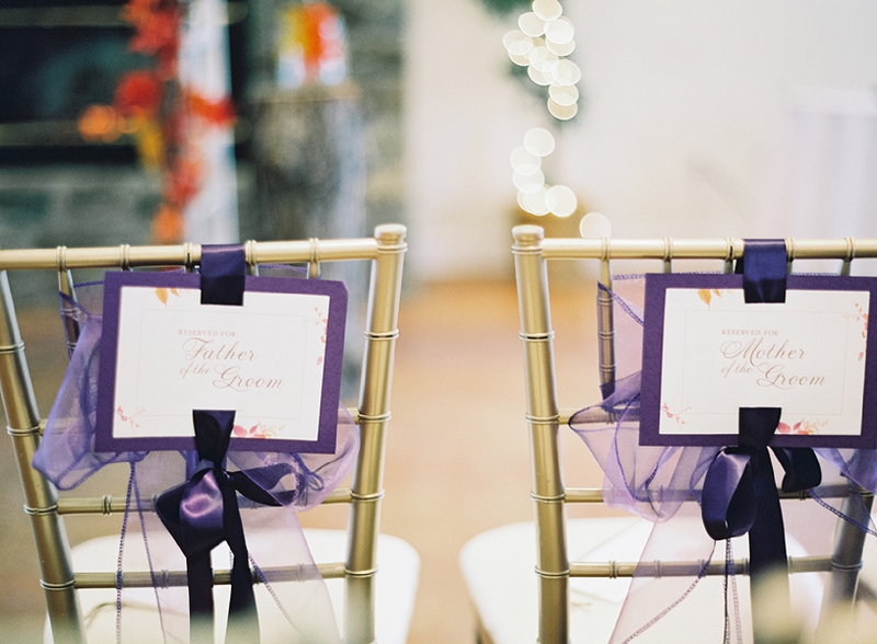 Rustic Purple & Orange Virginia Wedding via TheELD.com