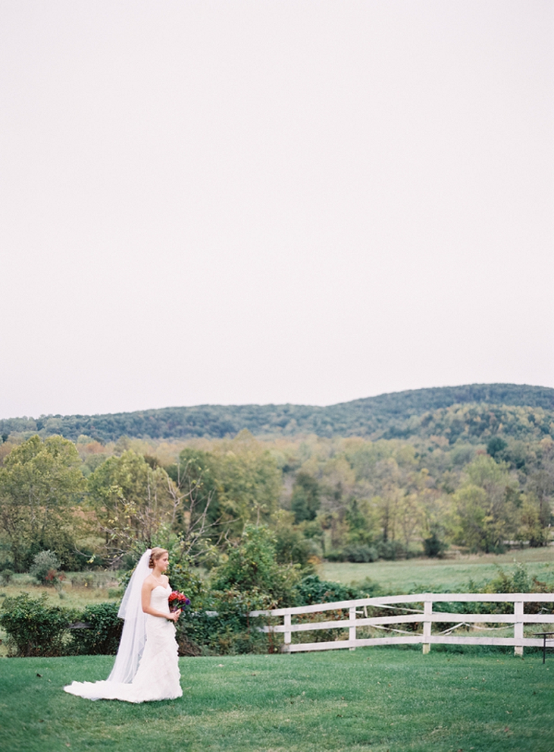 Rustic Purple & Orange Virginia Wedding via TheELD.com